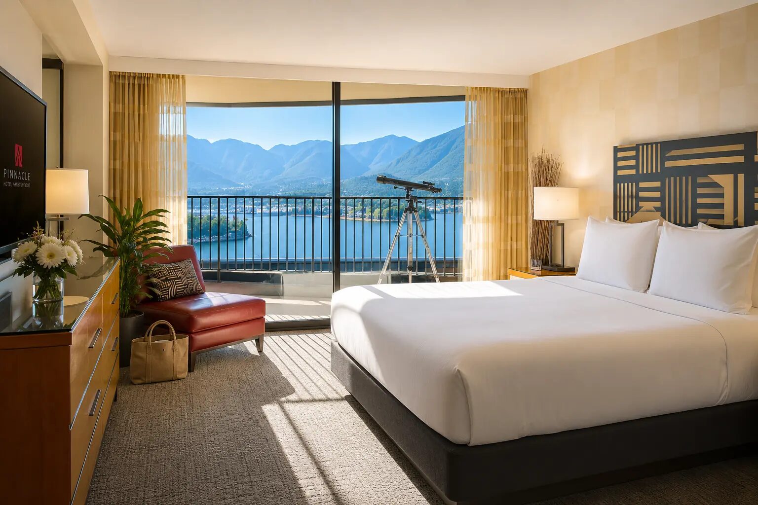 Coal Harbour Suite living area — top-floor penthouse