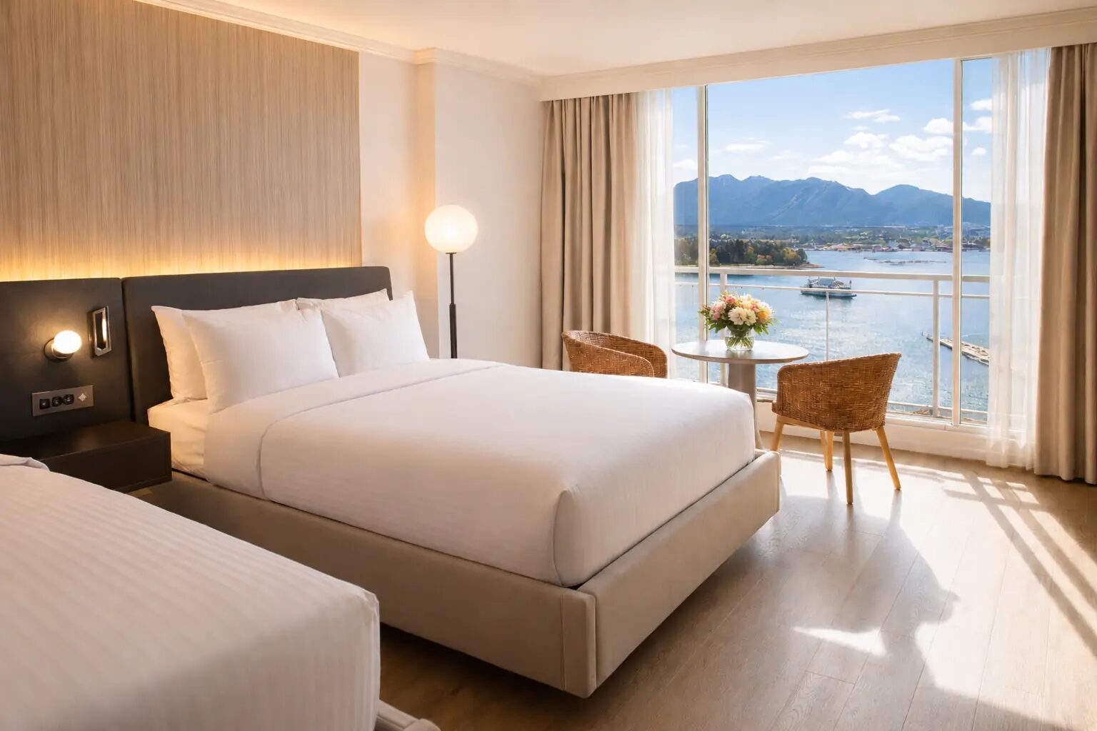 Harbourview room with sweeping Coal Harbour views